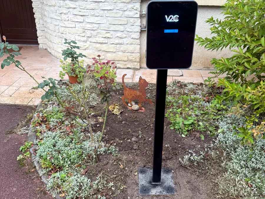 Borne de recharge IRVE posée chez un client
